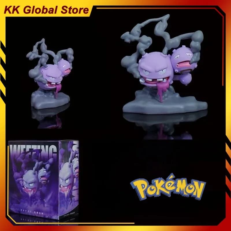12cm New Pokemon Weezing Anime Figure Peripheral PVC Model Statue Desktop Decoration Ornaments Birthday Festival Gifts Toys