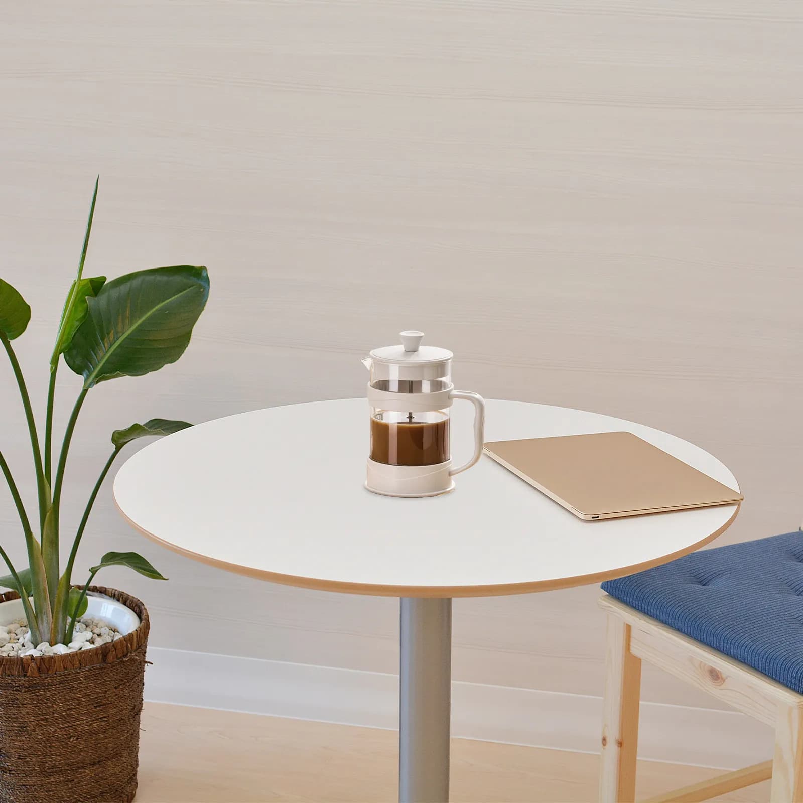 Caffettiera French Press da 800 ml in vetro con filtro in acciaio inossidabile e manico anti-scottatura per casa e ufficio