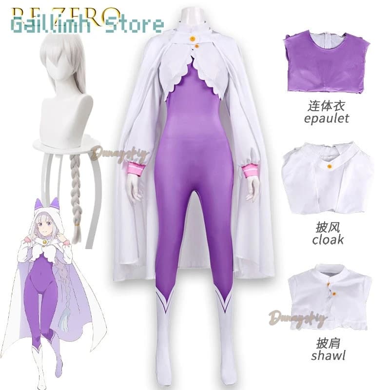 Emilia Cosplay Costum Life In A Different World From Zero Halloween Christmas Outfits For Comic Con And Cosplay Events Lolita