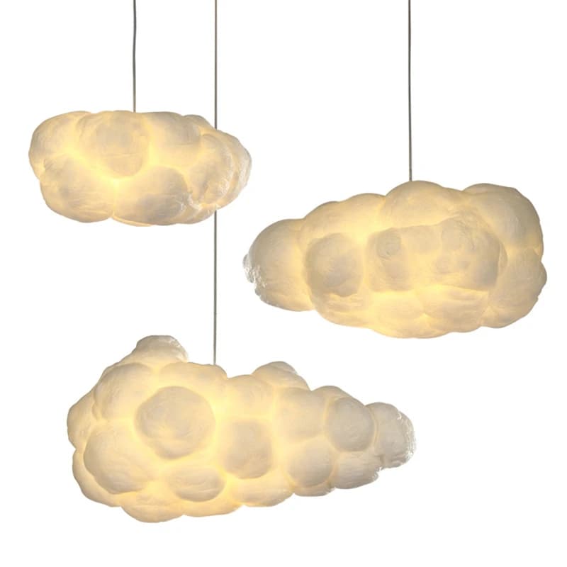 Nordic Cloud LED lampade a sospensione per soggiorno sala da pranzo ristorante Kids Room Decor lampadari a sospensione Home Indoor Art Lamps E27