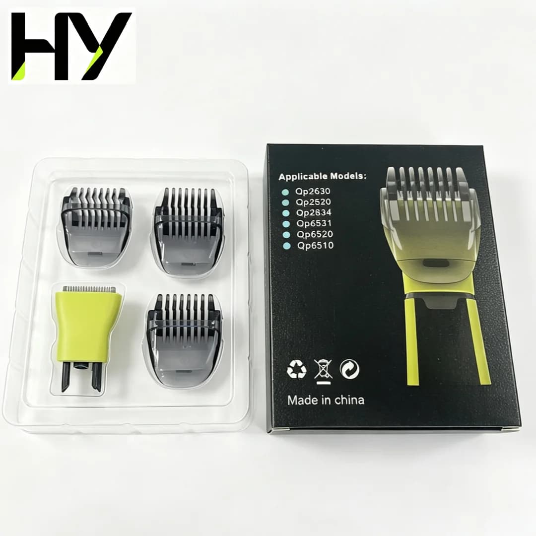 4 pieces man comb manual shaving razor head spare blade for Philips OneBlade razor man beard trimmer blades spare accessories