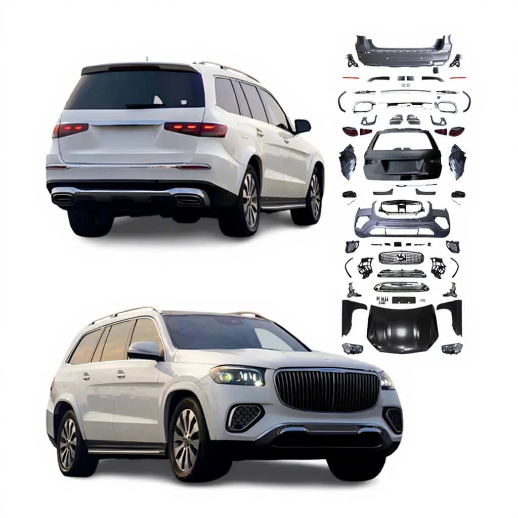 2025 Factory New Production Bodykit for 2013-2019 GL X166 Upgrade to 2025 X167 GLS Style Bumper Led Headlight Bonnet