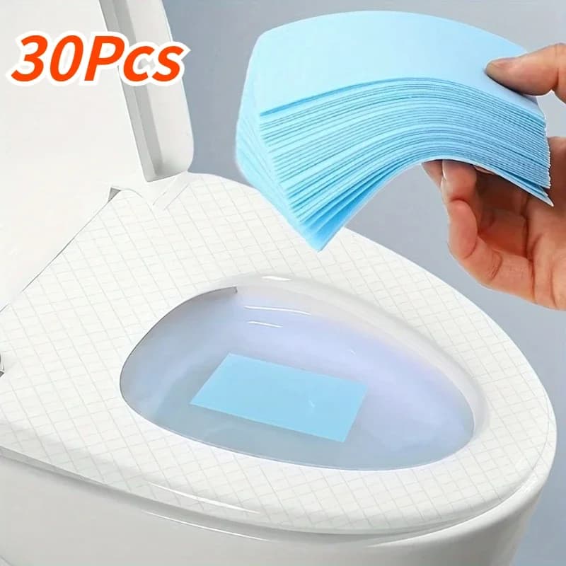 30 fogli per la pulizia del WC, detergente effervescente per WC, profumo fresco, rimuovi macchie e odori per la casa