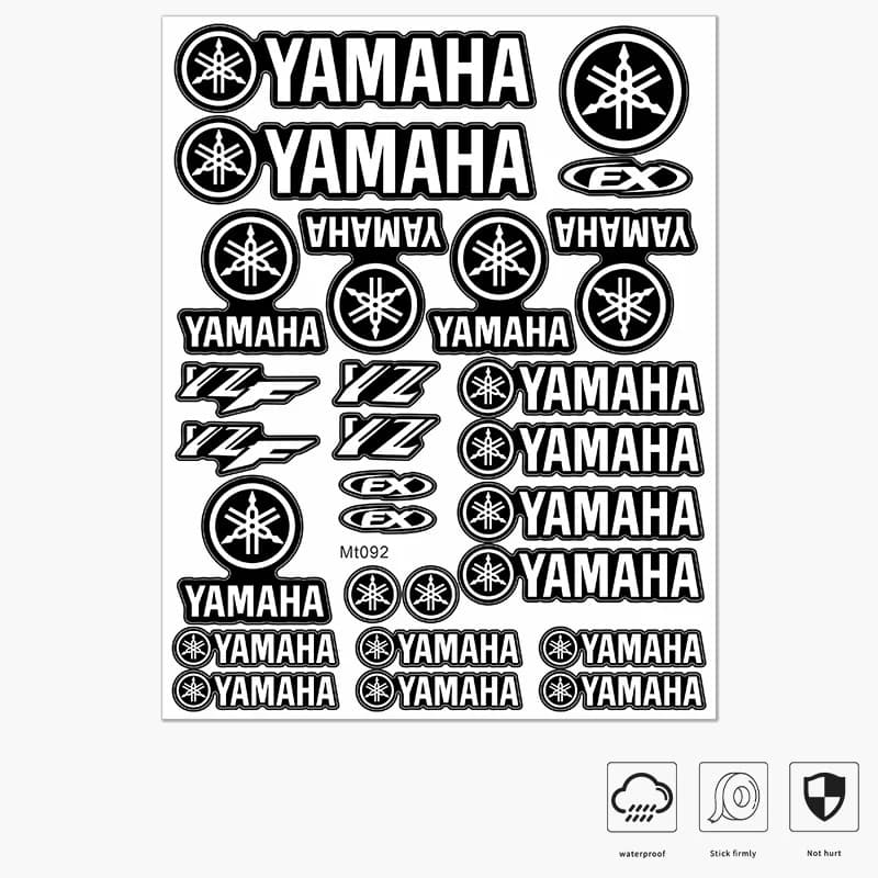 Adesivi Personalizzati per Moto Yamaha, Impermeabili e Riflettenti, per Serbatoi, Caschi, Auto, Bici, Decorazioni in Vinile Durevole