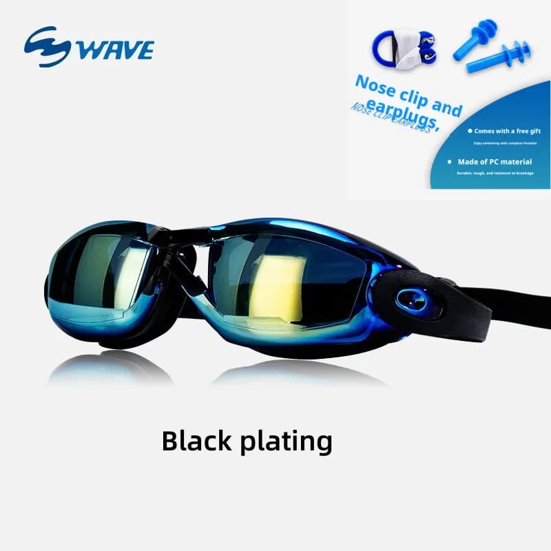 Professional Racing Swim Goggles for Adults Fashionable Electroplated Design Waterproof Anti-Fog for Training And Competiti