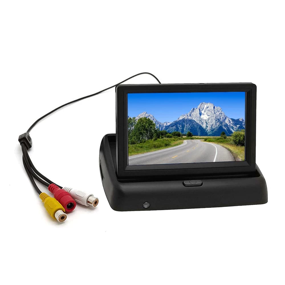 5 Inch Auto PAL/NTSC Auto Desktop Backup Monitor Foldable Display Screen Car Back Camera for Bus