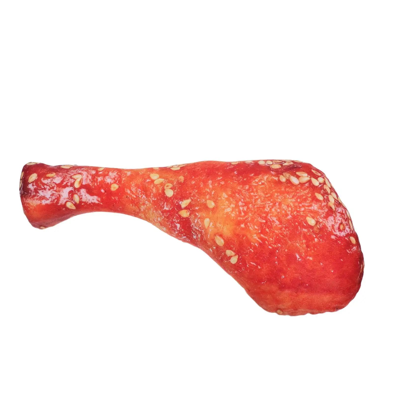 Cuscino a Forma di Coscia di Pollo Realistico da 15 Pollici, Cuscino Decorativo per Divano, Letto e Casa, Supporto Lombare a Forma di Arrosto di Pollo