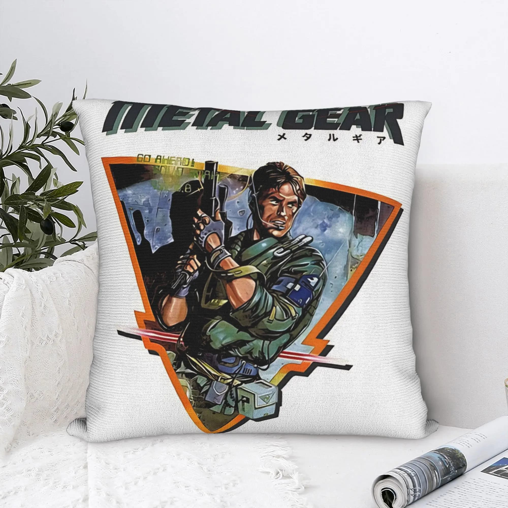 Federe per cuscini Operation Intruder Metal Gear Solid, federa per cuscino alla moda per divano, decorazione per la casa, fodera per cuscino grafica