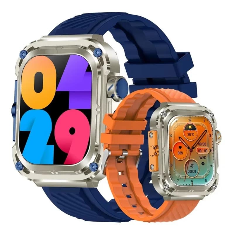 Smartwatch Z85 MAX con Chiamata Bluetooth, Lunga Durata della Batteria, Cardiofrequenzimetro, NFC, Impermeabile IP68, Tre Cinturini, Orologio per Uomo e Donna