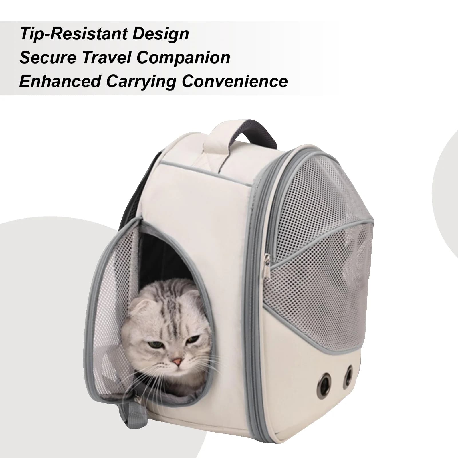Marsupio per animali domestici, sicuro, confortevole, traspirante, marsupio per gatti, per cuccioli, gattini, piccoli animali, passeggiate da viaggio, transito pubblico all'aperto