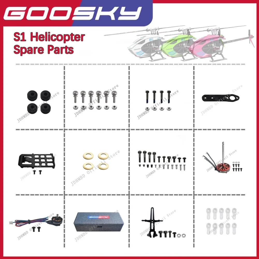 Cuscinetto a vite del motore della staffa di fissaggio della batteria dei pezzi di ricambio dell'elicottero GOOSKY S1