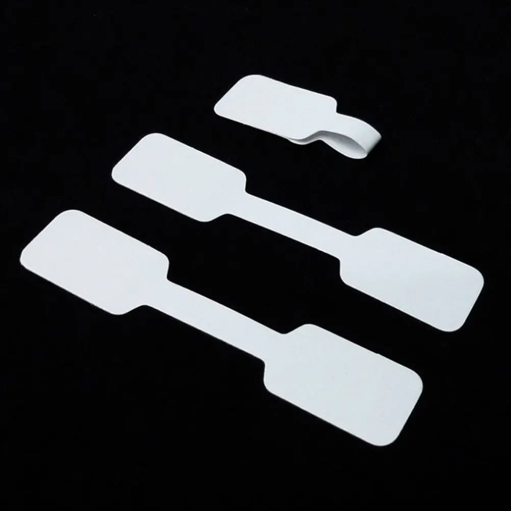 200Pcs Premium Self-Adhesive Blank Price Tags Stickers for Jewelry Rings Necklaces Bracelets DIY Crafts Wedding Favors Gift