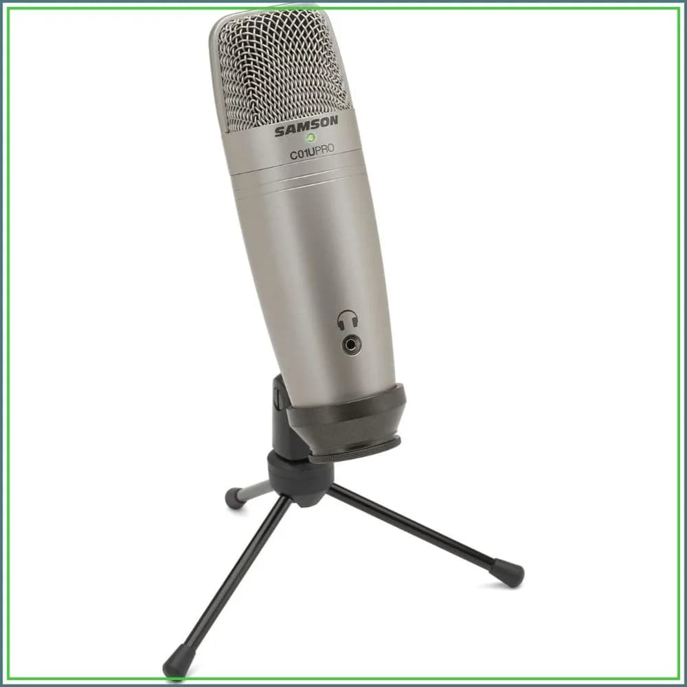 USB Studio Condenser Microphone with 19mm Diaphragm, Zero-Latency Monitoring