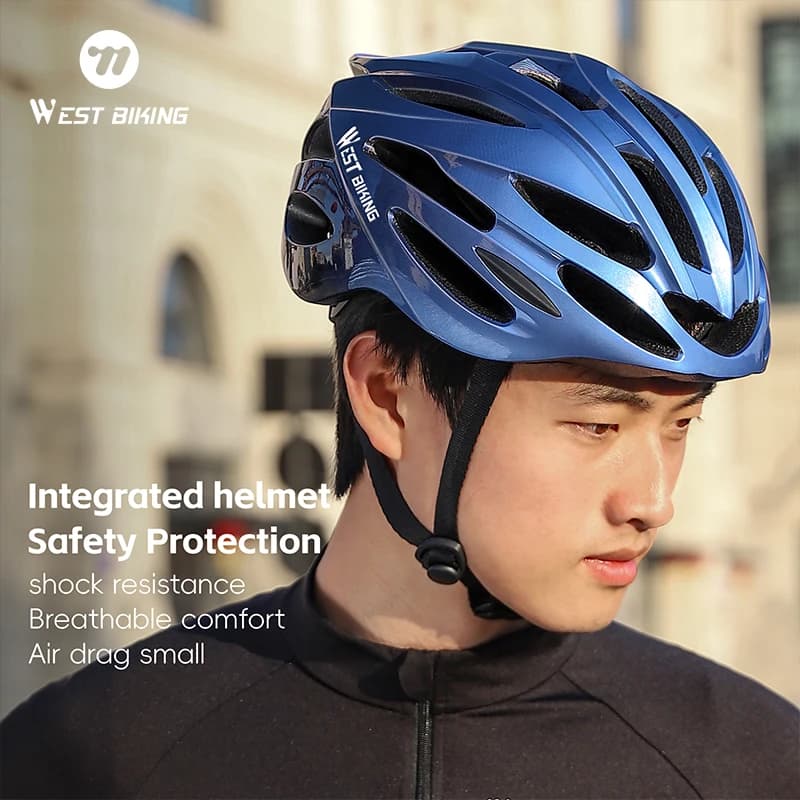 WEST BIKING Ultralight Cycling Helmet, Bicycle Helmet with Integrated Modeling, Multicolor, for Men and Women, Safety Equipment for Cycling