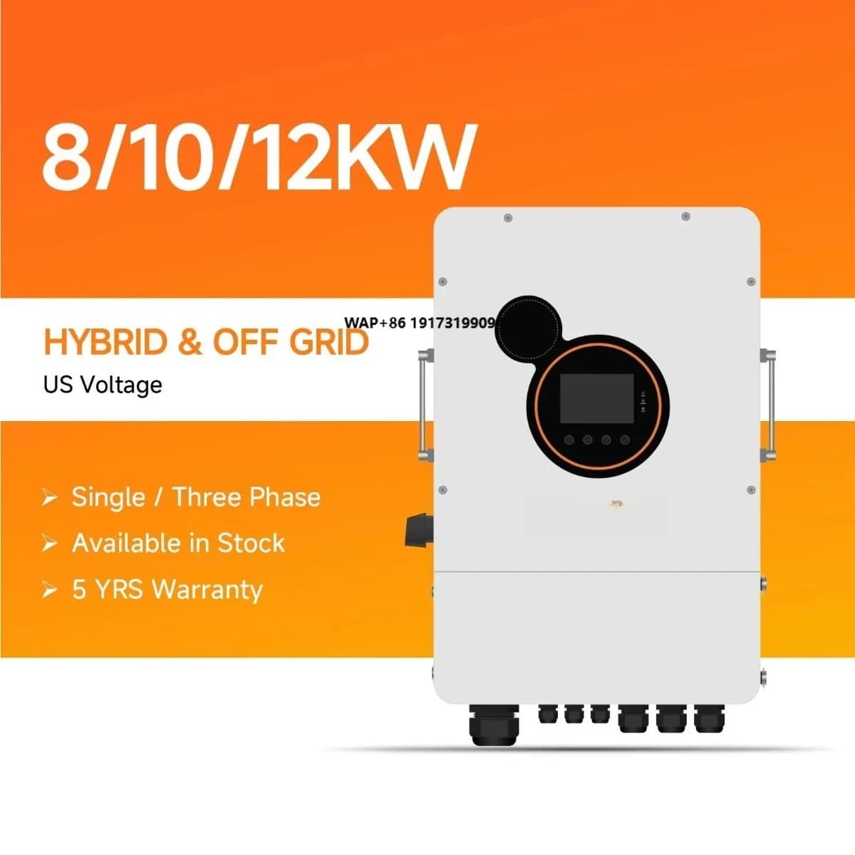 Sistema Solare Ibrido 5KW 10KW 15KW 20KW 30KW 50KW con Inverter e Pannelli Solari a Perovskite Off-Grid