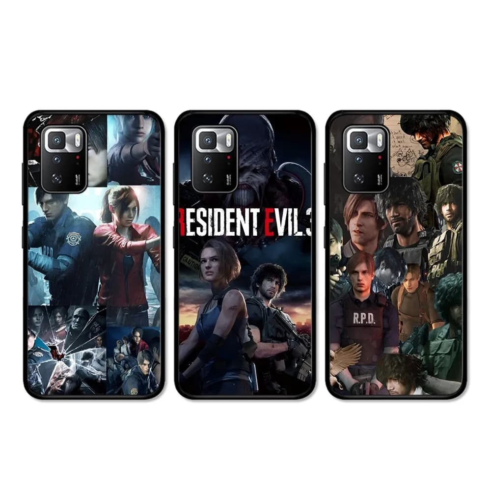Videogioco Resident Evil Mousepad Per Redmi 5 6 7 8 9 10 plus pro 6 7 8 9 A GO K20 K30 K40 pro plus F3 Fundas