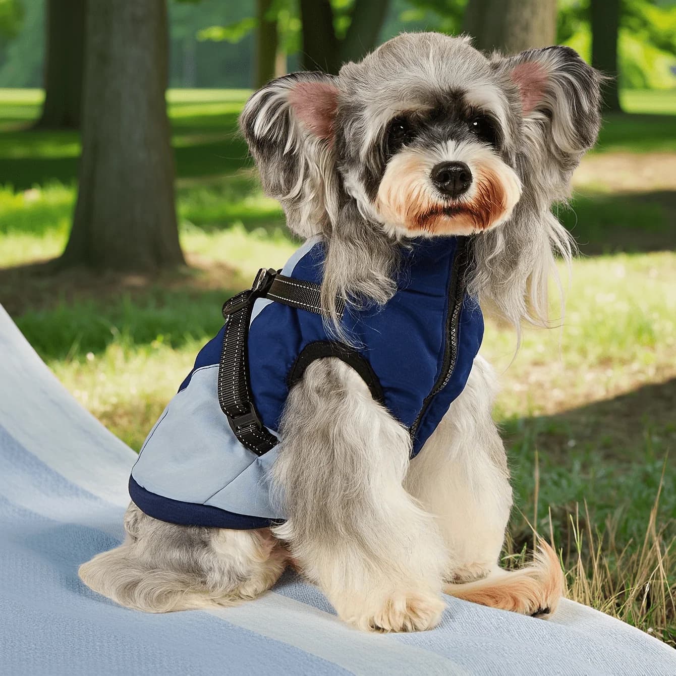 Vestiti invernali per cani Cappotto caldo per cani Giacca impermeabile per animali domestici da esterno con imbracatura per cani di piccola taglia media