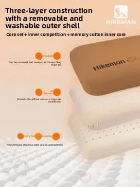 2026 Outdoor Memory Cotton Pillow, Camping Comfortable Slow Rebound Pillow, Travel Hiking Portable Sleeping Pillow