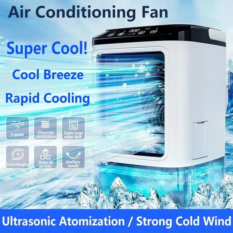 Nuovo Xiaomi Mini ventola di raffreddamento a nebulizzazione ventola di nebulizzazione da tavolo umidificazione portatile aria condizionata ventilatore elettrico all'aperto