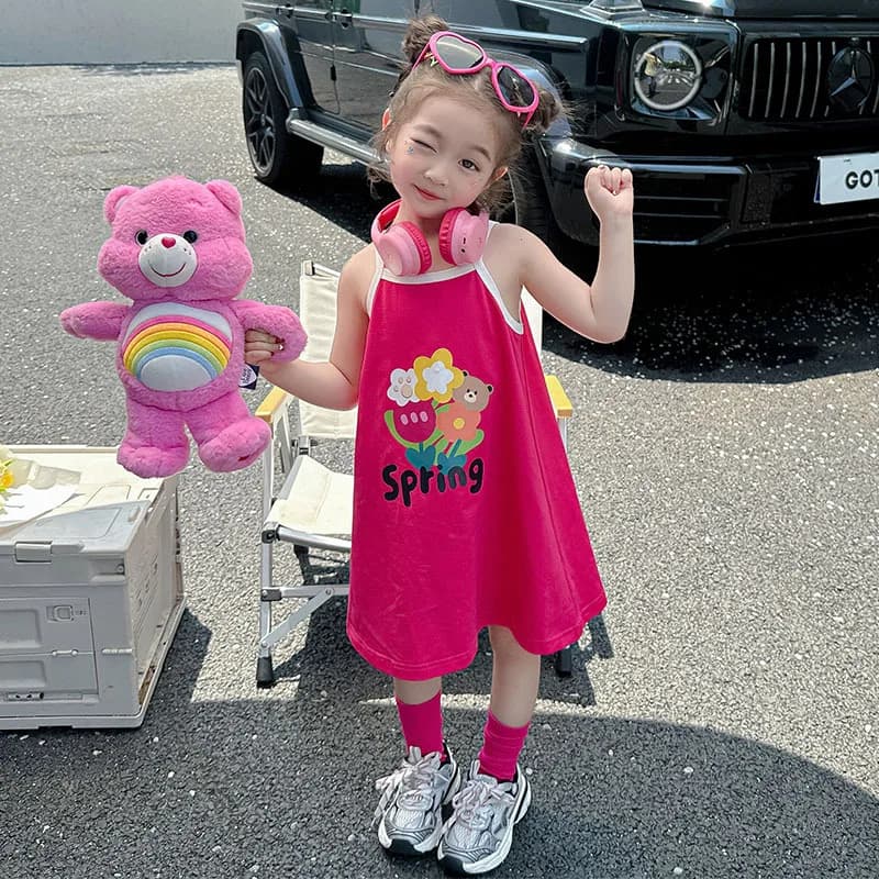 Camicia da Notte per Bambine, Pigiama Estivo per Ragazze, Abito da Notte per Bambine