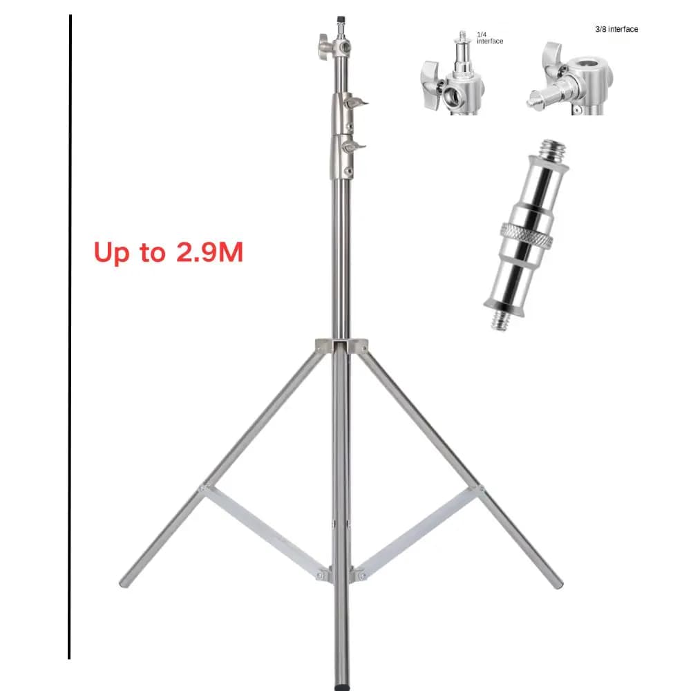 Stainless Steel Large Tripod 2/2.8/3.2M Foldable Light Super Stand Tripod Photography C-Stand for Spot Light Softbox Photo Studio