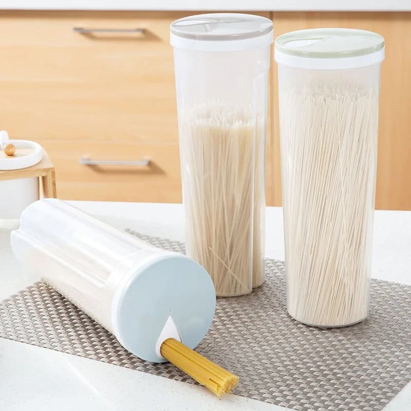 Contenitore per Noodles Facile da Usare, Organizzatore da Cucina, Contenitori Sigillati Antiperdita, Scatola in Plastica per Pasta e Cereali