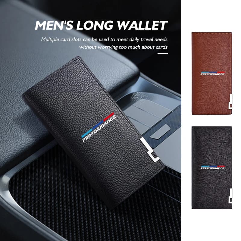 Car Men Passport License Documents Credit Card Holder Wallet For BMW 1 3 5 Series X1 X3 X4 X5 X7 G20 G38 F20 F39 F48 E46