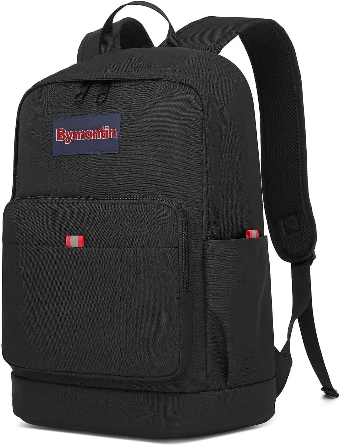 Classic Casual Backpack, Lightweight Daypack with 10 Pockets, Laptop Compartment, EVA Foam Pad (Black)