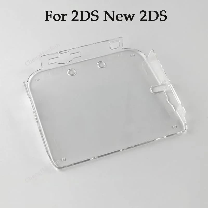 1set per custodia protettiva per Host Nintendo 2DS nuova custodia in cristallo 2DS 2DS Crystal Protection Coat Box stile trasparente
