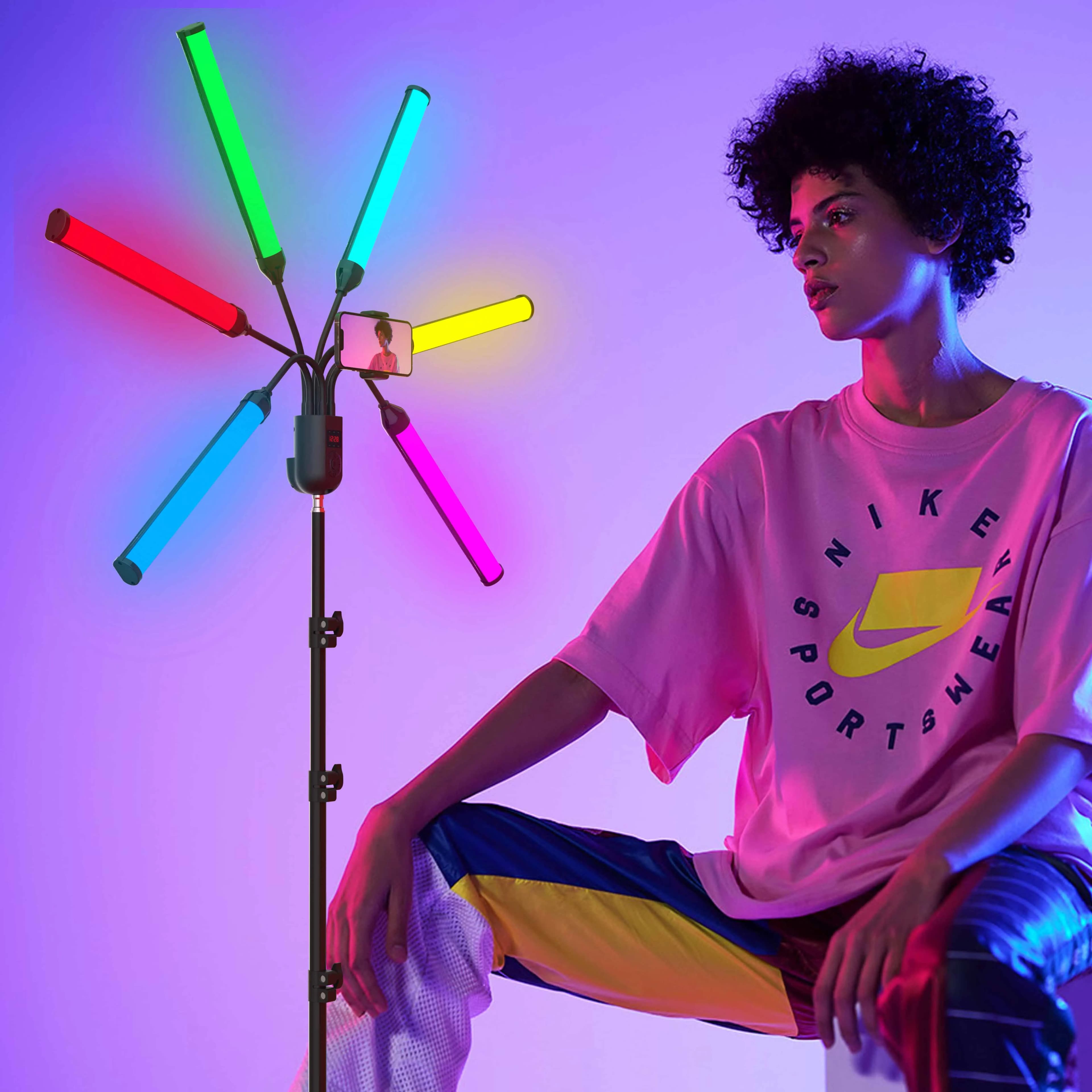 Lampada Dimmerabile per Studio Fotografico, Compatibile con Selfie, Bellezza, Telefono, TikTok, Video Live, Luce di Riempimento, Anello LED per Trucco