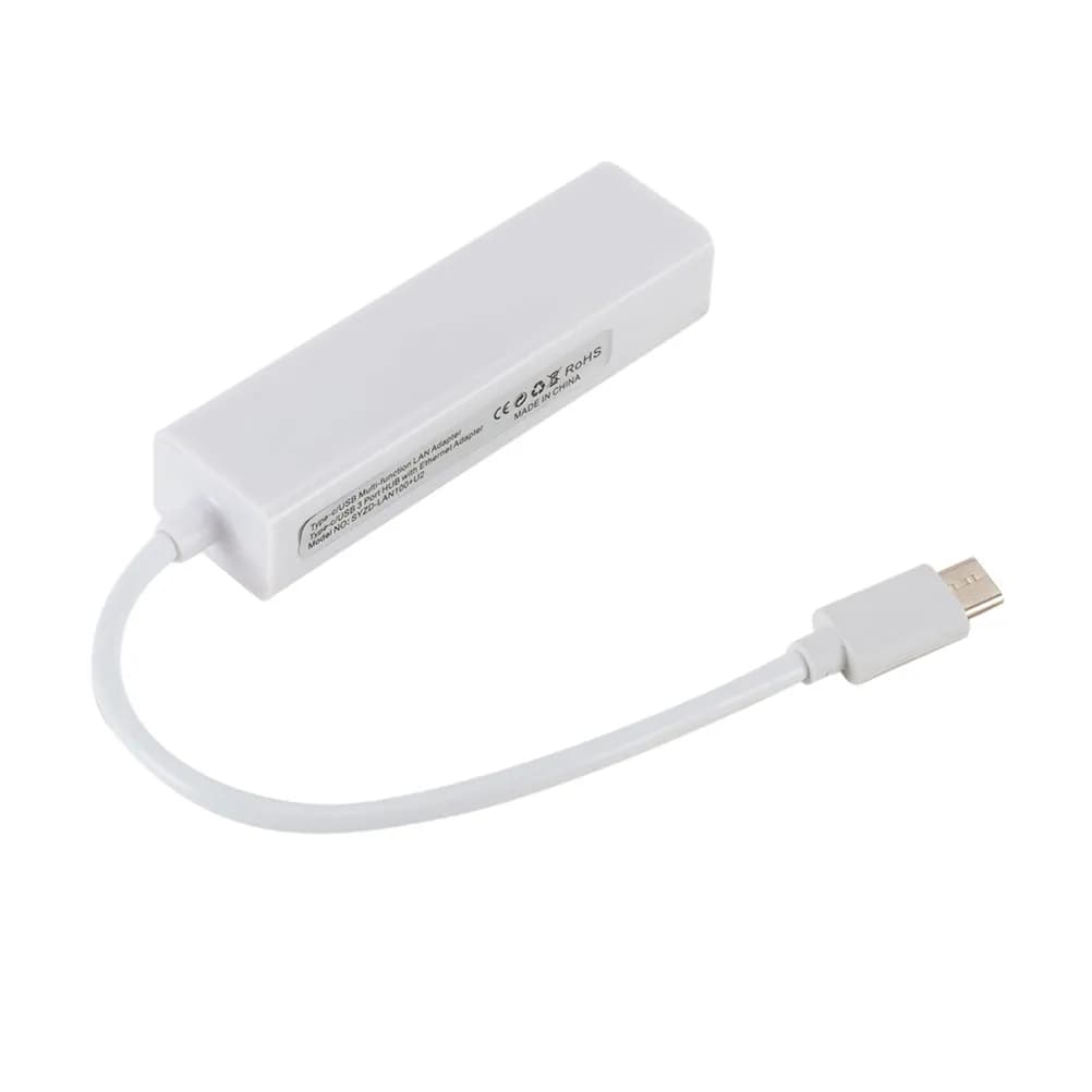 Adattatore di Rete Professionale da USB-C a RJ45, Hub USB 3.1 10Gbps/20Gbps Bidirezionale con Ricarica Rapida PD 100W