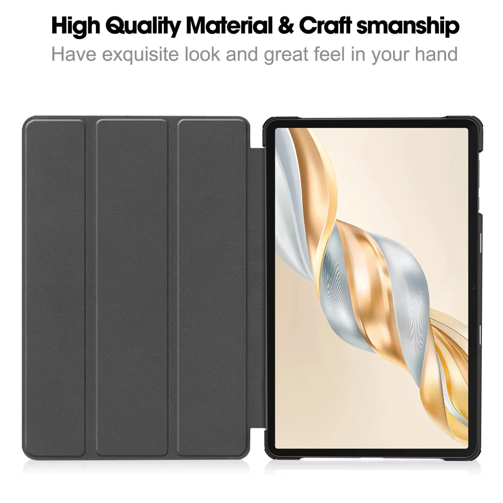 Tablet Tri-fold Caster Hard Shell Cover For Honor Pad X9A/X9 Pro 11.5 Inch Leather Case