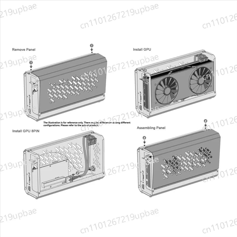 Dock GPU Th3p4gan A77P-V2 con Chassis per Dell, Interfaccia di Alimentazione 7.4\" X 5.0\", Thunderbolt 3/4 USB4, Stazione di Docking per Scheda Grafica