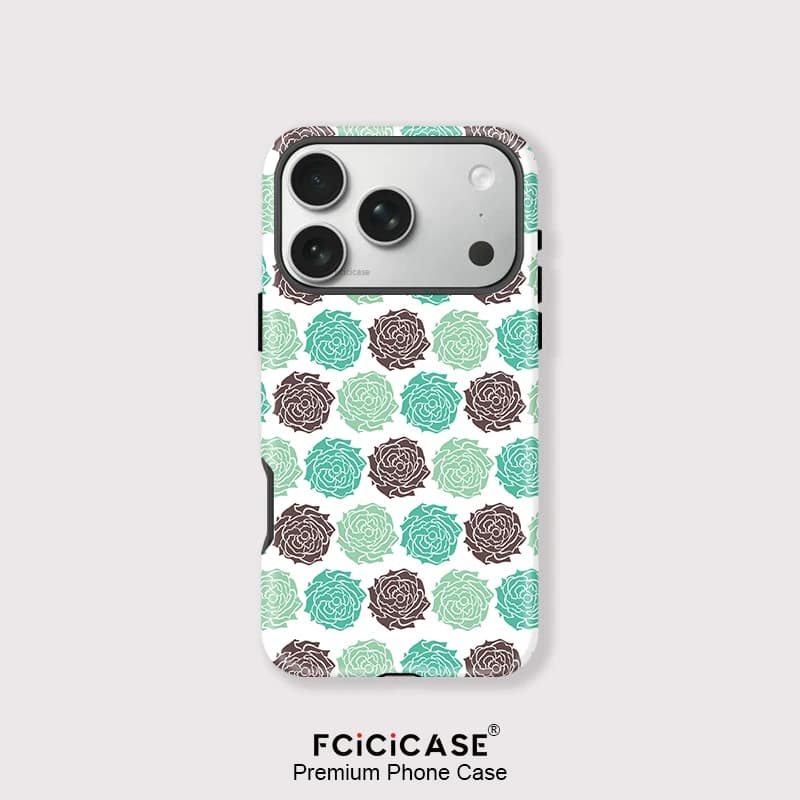 Custodia Magnetica Fcicicase per iPhone con Stampa Floreale, Compatibile con Ricarica Wireless MagSafe, per iPhone 17 Air 16 15 14 13 Pro Max Plus 12 11