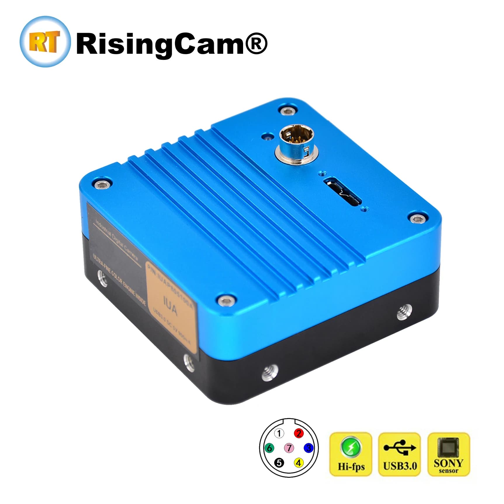 Telecamera monocromatica RisingCam da 6.3MP imx178 USB3.0 digitale USB per visione industriale con trigger esterno