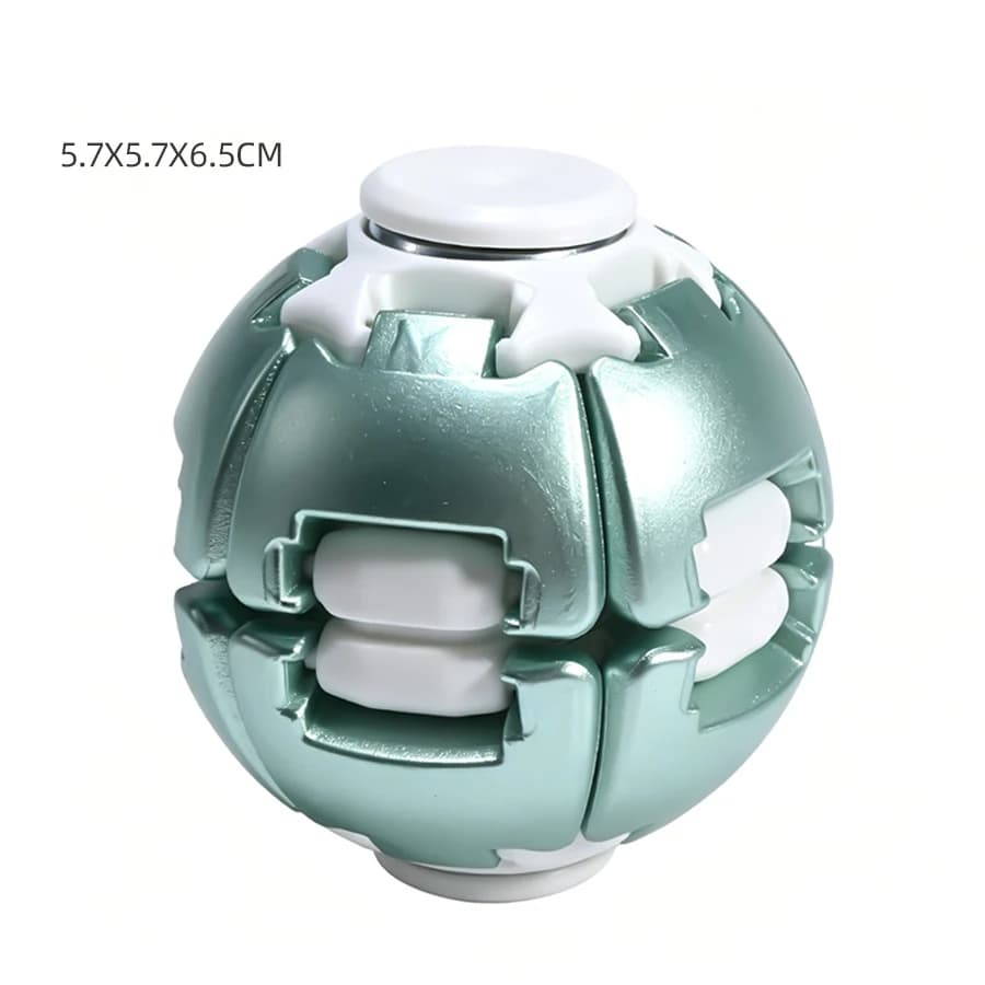 Decompression Ball Press and Rotate Toy, Children's Puzzle Stress Reliever, Compact and Portable Magic Ball Finger Gyro Toy