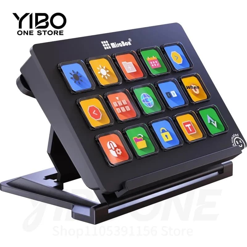 1pcs 293 V3 Flow deck visual mini keyboard Custom buttons 15-key LCD button screen live streaming console Festival gift