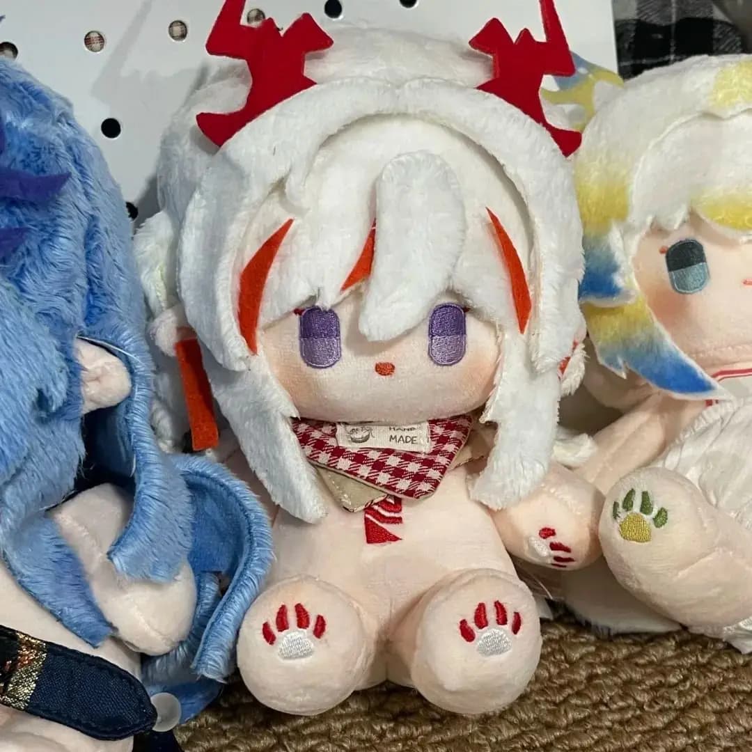 Nuovi Peluche Anime Arknights Nian 20CM, Simpatici Pupazzi Imbottiti con Vestiti, Cuscino Decorativo, Regalo di Natale