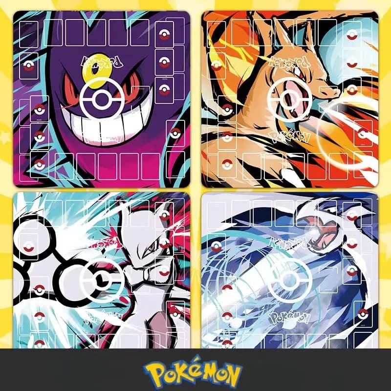 2025 Ptcg Pokemon Card Battle Game 2 Player Fighting Game Table Mat Pikachu Charizard Game Table Mat Kids Gift Toy Birthday Gift