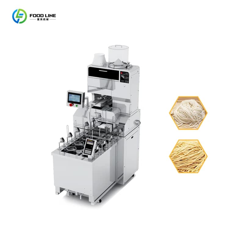 Macchina per fare noodle freschi Ramen per pasta completamente automatica commerciale in acciaio inossidabile Macchina per noodle Ramen intelligente