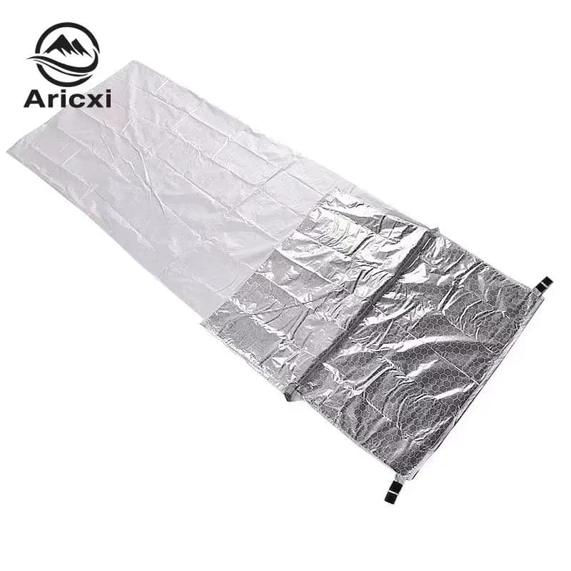 Aricxi light adult sleeping bag for outdoor camping, portable thermal sleeping bag, emergency survival equipment with heat hold