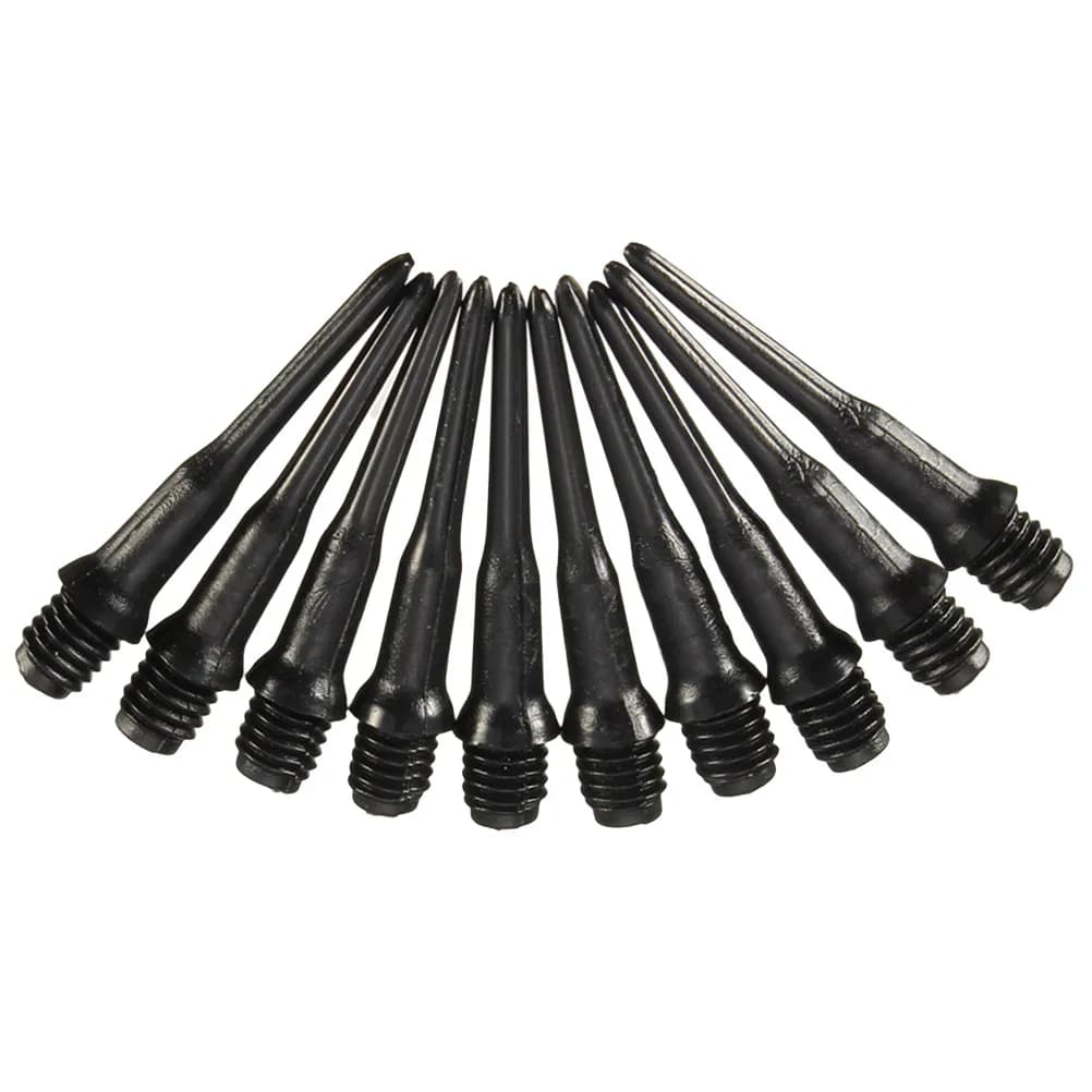 100 Pcs Spiral Design Dart Points Tip Flight Black Electronic Accessory Pom Material