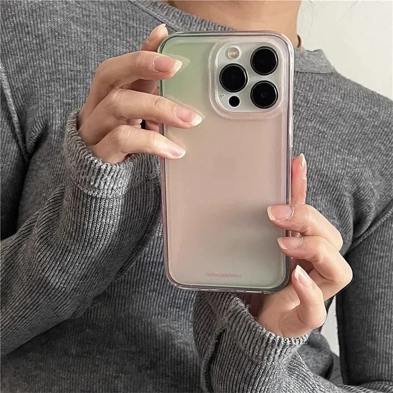 Custodia per telefono IMD con gradiente verde e luce bianca avanzata per iPhone 17 AIR 16 15 14 13 12 11 Pro MAX Plus, cover antiurto Y2K
