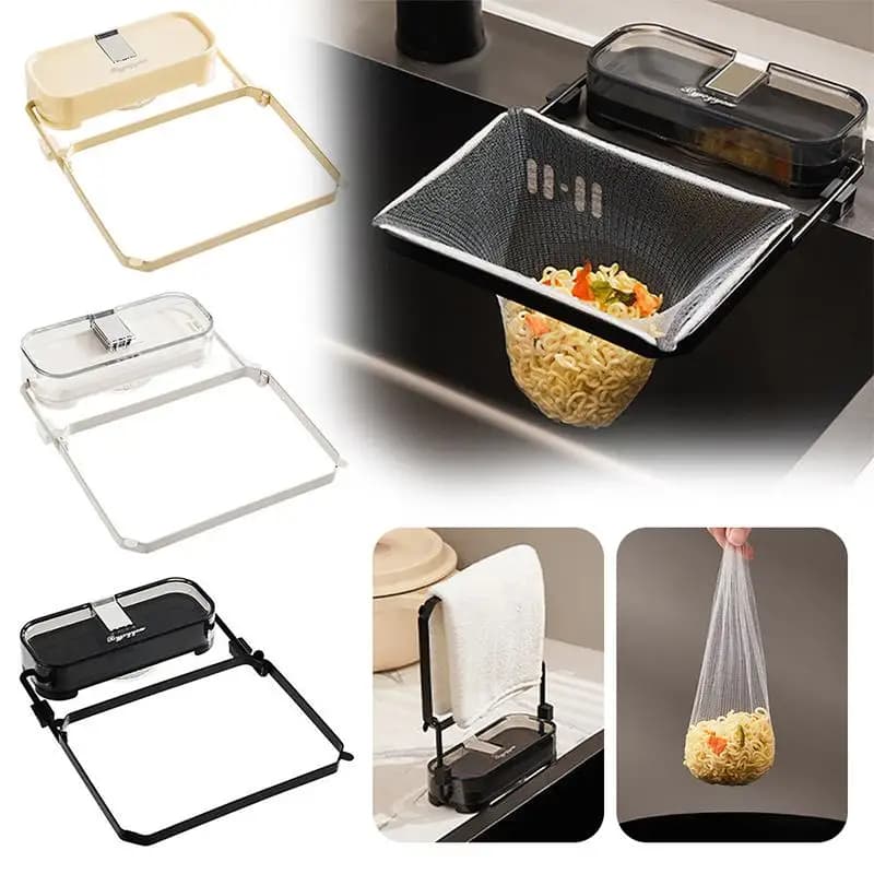 New Hanging Net Filter Bag Multi-Purpose Triangle Drainage Rack Drain Basket Kitchen Sink Filter Leftovers Soup Food Drainer