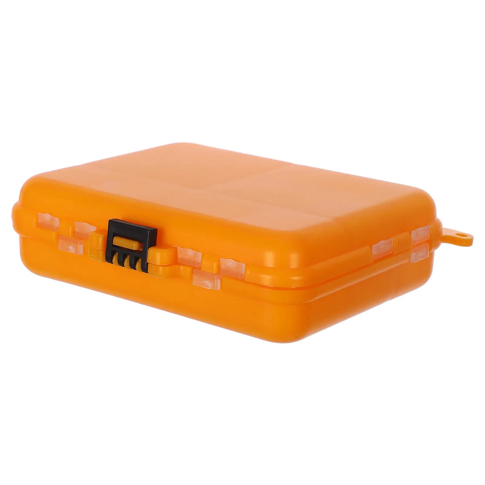 Black Compact Box for Fishing Equipment, Portable, Multifunctional, Waterproof, for Hooks, baits and Organization Fishing Tools