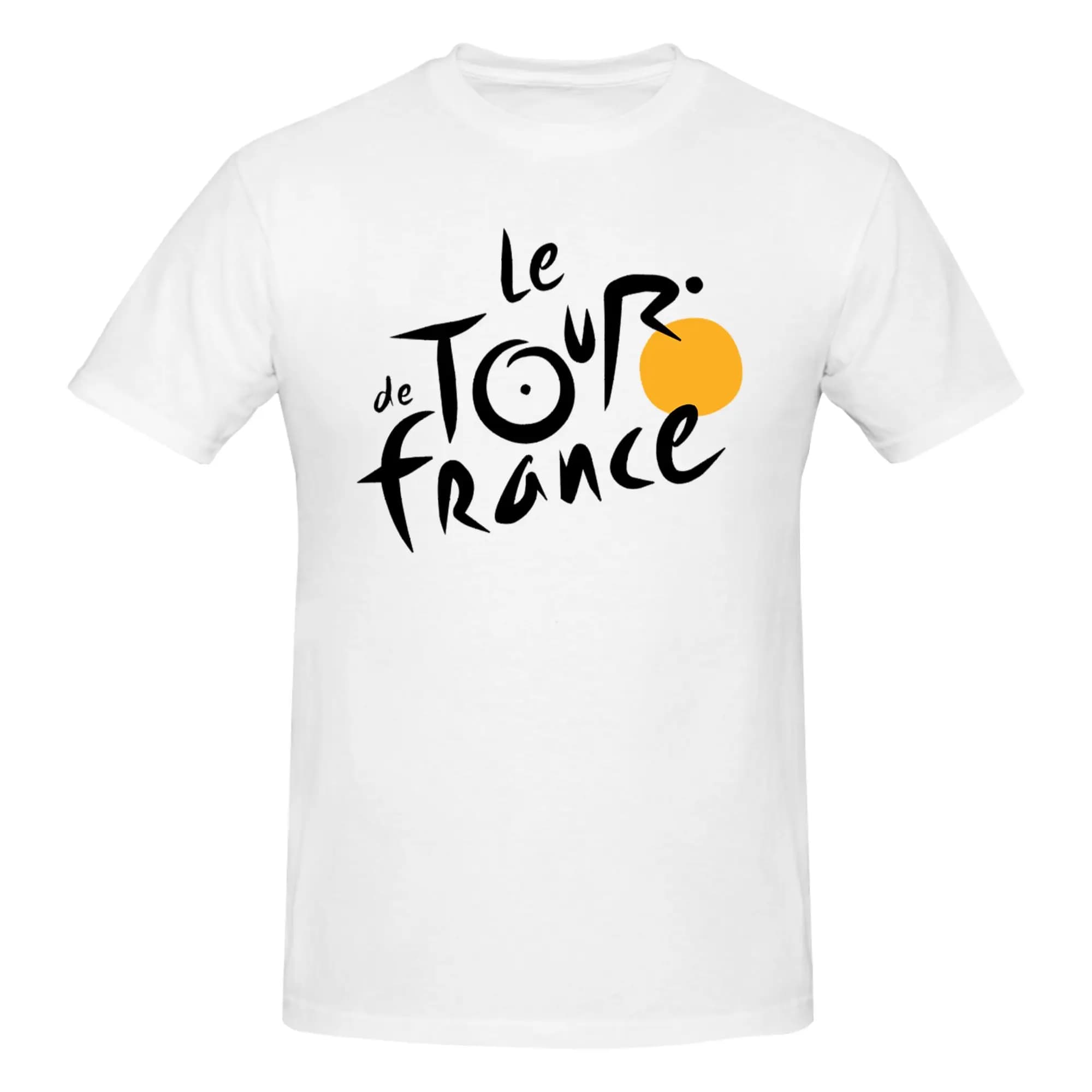 Tour De France Cycling T-shirt da uomo in cotone 100% T-shirt da uomo girocollo a maniche corte S-6XL