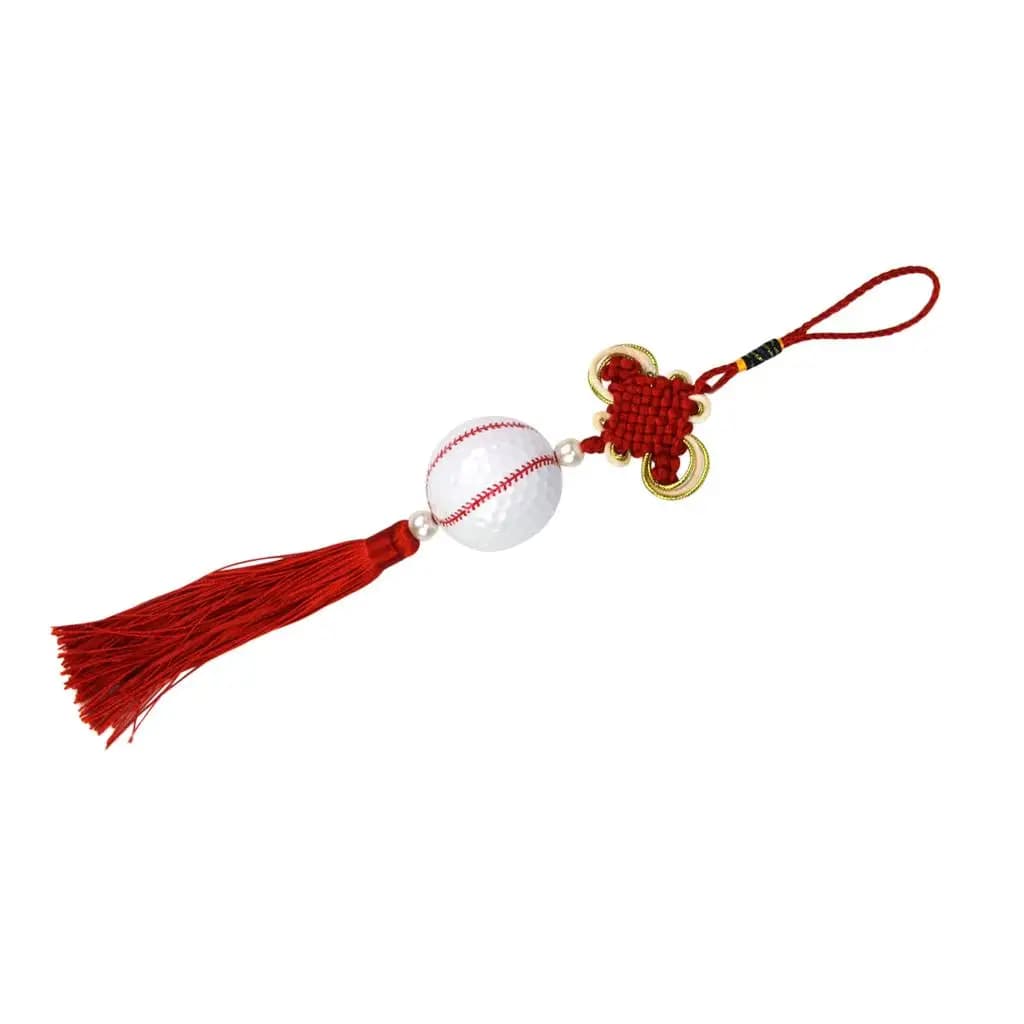 Handmade Chinese Knot with Golf Ball & Tassel Home Hanging Decor Ornament Gift