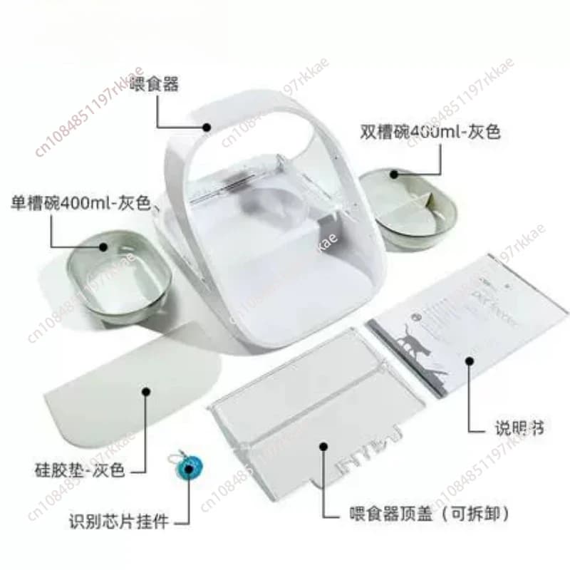 riconoscimento intelligente del chip induzione alimentatore automatico multi-gatto conservazione degli alimenti bagnati ciotola per gatti domestici chip regalo per il controllo degli insetti