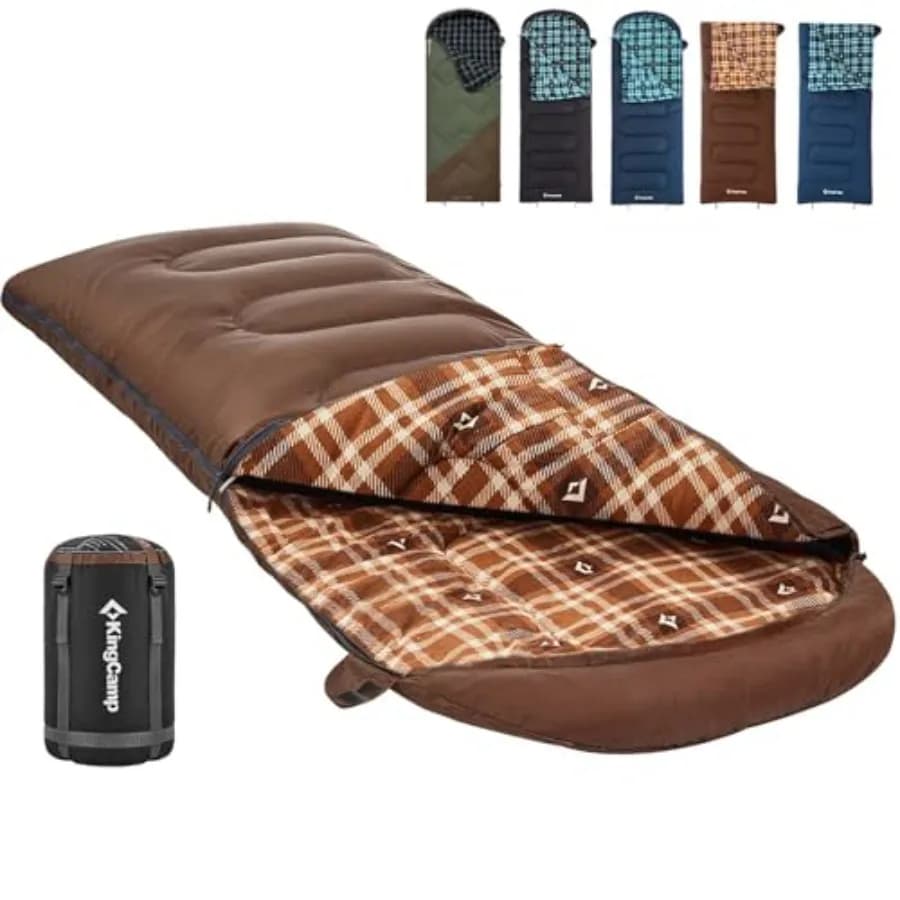 Pelo XL for Adults, for Cold and Hot Climes, Large and High, in Flannel, with Compression Bag, Portable and Waterproof