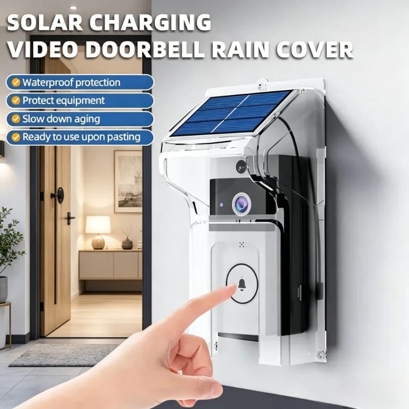 Campanello Intelligente Wireless 2026 con Ricarica Solare, Copertura Impermeabile, Telecamera di Sicurezza WiFi, Videocitofono Digitale, Spioncino Elettronico